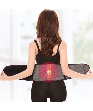 Self-Heating Lumbar Support Belt for Men & Women - Gray Magnetic Waist Support for Office & Sports - Buy Online on GoSupps.com
