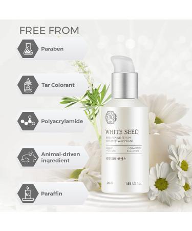 Whiteseed Brightening Serum by The Face Shop | Deep Skin Brightening & Moisturization | Pore Minimize | Improve Skin Texture, Clarity & Reduce Dullness - 1.69 Fl Oz - Buy Online on GoSupps.com