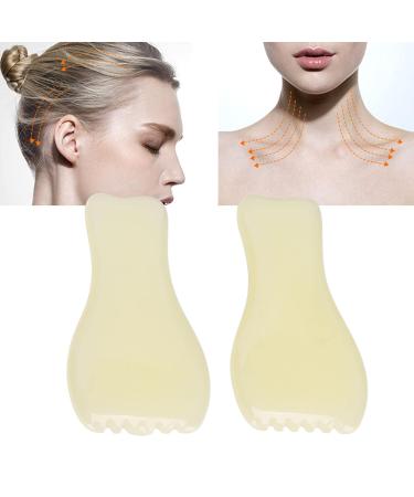 2-Part Gua Sha Plate Set for Facial Contouring & Relaxation - International Shipping Available - Buy Online on GoSupps.com