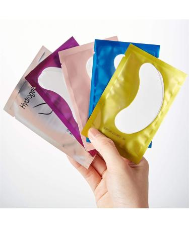 100 Pairs Under Eye Gel Pads for Lash Extension Application - Lint Free Hydrogel Eyelash Patch (Silver) - Buy Online on GoSupps.com