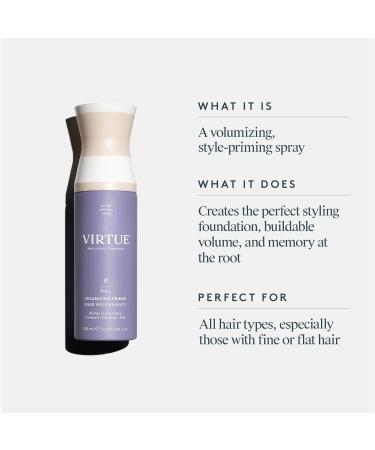 Virtue Volumizing Hair Primer Spray Heat Protectant Safe for All Hair Types Color Safe 5 Fl Oz 5 Fl Oz (Pack of 1) - Buy Online on GoSupps.com