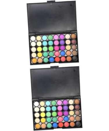 Angoily 2pcs 40 Eyeshadow Eye Shadow Palettes Matte Makeup 1 count (Pack of 1) As Shownx2pcs - Buy Online on GoSupps.com
