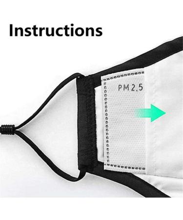 50pc PM 2.5 Carbon Activated Filter Inserts for Face Coverings - 5 Layer Protection Replacements - Buy Online on GoSupps.com