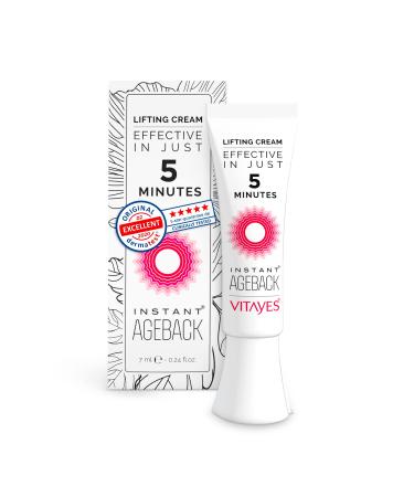 VITAYES Instant Ageback Ageless Facelift Cream For Instant Under Eye Bag Removal  Dark Circles and Fine Lines (7 ml Tube) 0.24 Fl Oz (Pack of 1)