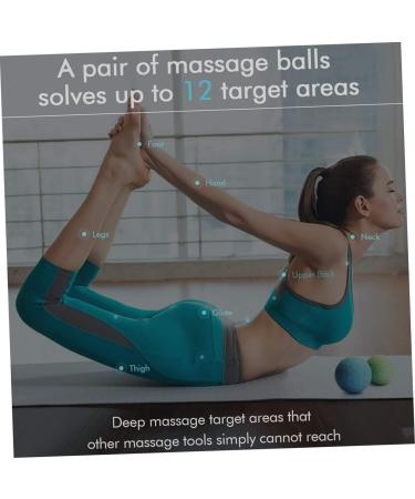 Buy Besportble 2-Piece Massage Ball Set - Deep Tissue Roller & Mobility Balls for Gymnastics & Exercise | Fast International Shipping - Buy Online on GoSupps.com
