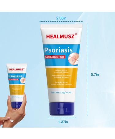 Buy Maximum Strength Psoriasis Cream - 4% Salicylic Acid for Fast Relief from Itch Redness & Scaling - 3.4 Oz - International Shipping Available - Buy Online on GoSupps.com