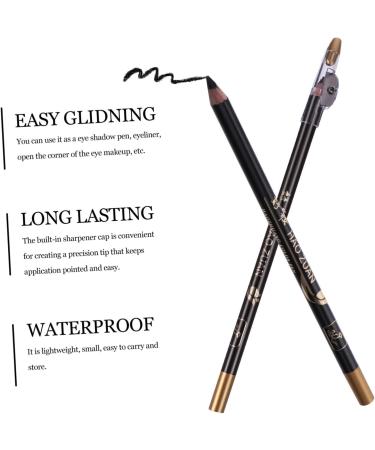 NOLITOY 24 pcs -in- Pencils for in Pencil Sharpener Eyebrow Women A Professional Built-in Tool 1 count (Pack of 1) Blackx3pcs - Buy Online on GoSupps.com