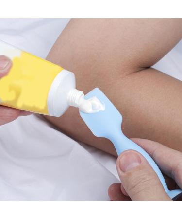 Baby Diaper Cream Spatula - Nappy Rash Cream Applicator - Baby Butt Spatula With Suction Cup | For Butt Paste Diaper Cream Newborn Baby Sky Blue - Buy Online on GoSupps.com