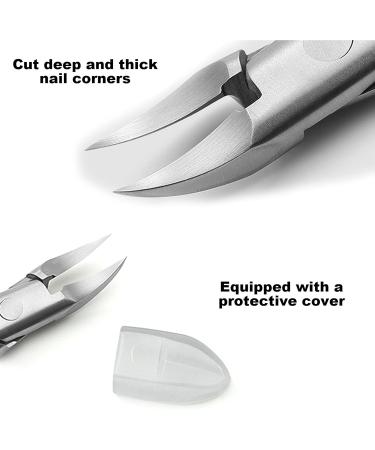 Cuticle Trimmer Toe Nail Clipper Pedicure Manicure Nail Tools Stainless Steel Material for Trim Nail Groove and Ingrown Nails (Gold) - Buy Online on GoSupps.com