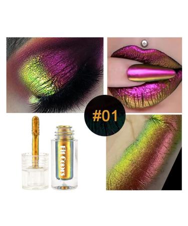 SWETIYOU Chameleon Multichrome Liquid Eyeshadow & Lipstick Set - Long Lasting Holographic Shades for 80s Makeup - Buy Online on GoSupps.com
