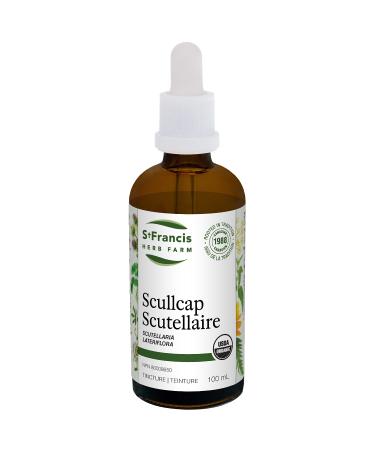 St. Francis Herb Farm Scullcap Herbal Tincture Liquid | Used to Help Relieve Nervousness | Used as a Sleep Aid | Helps Relieve Menstrual Pain | Organic | Non-GMO | Lactose-Free | (100ml) 100 ml (Pack of 1)