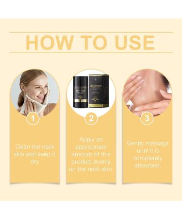  JIAOY Set of 4 Bee Venom Neck Firming Pencils - Firms and Lifts Sagging Skin - Bee Venom Wrinkle Elimination Cream - Anti-Aging Moisturizing Cream - Hydrating Lifting - Buy Online on GoSupps.com
