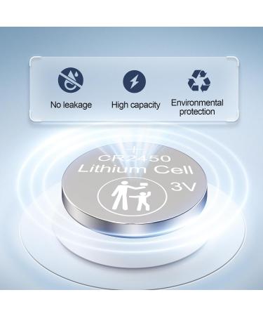 CR2450 3V Lithium Button Cell Battery DL2450 ECR2450 5029LC BR2450V 2450 3V Lithium Battery Coin Cell Batteries for Dive Computer Flameless Candles Thermometer 50PCS - Buy Online on GoSupps.com