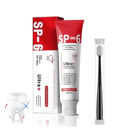 SP-6 Ultra Whitening SP 6 tooth paste New Upgrade SP-6 Tooth Whitening Stain Removal Toothpaste Probiotic Brightening Fresh Breath Toothpaste (1PcWhiting)