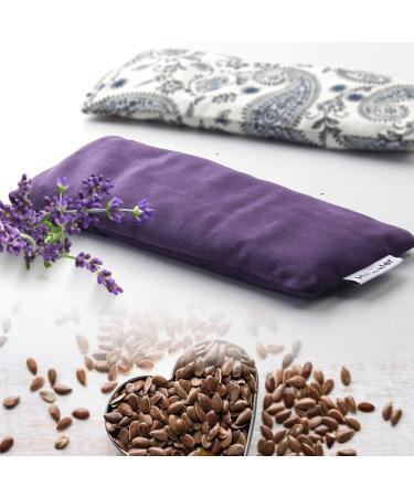 Hihealer Lavender Aromatherapy Weighted Eye Mask for Yoga & Meditation - Purple & White - Buy Online on GoSupps.com