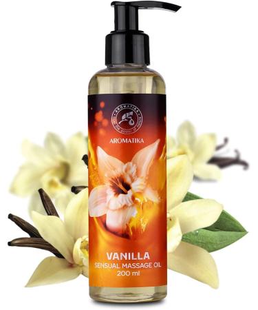Buy Sensual Vanilla Massage Oil 200ml | Edible Body Oil with Almond & Grape Seed | Kissable & Relaxation Oil for All Skin Types - Buy Online on GoSupps.com