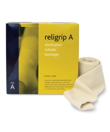Religrip Elasticated Tubular Bandage - 10m - Size A - White 4.5cm x 10m - Buy Online on GoSupps.com