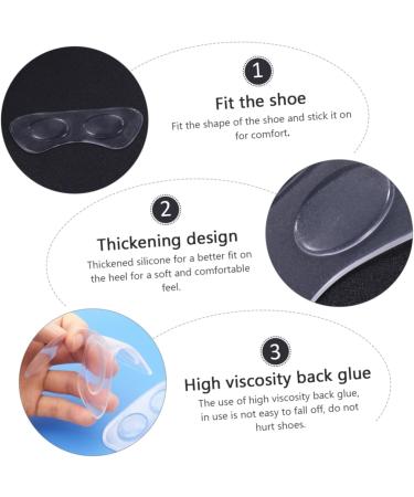 Buy Healvian 6 Pairs Silicone Heel Protectors - Cushioned Inserts for Loose Shoes Clear Heel Grips Foot Care Pads for Women Anti-Drop Heel Stickers - Buy Online on GoSupps.com
