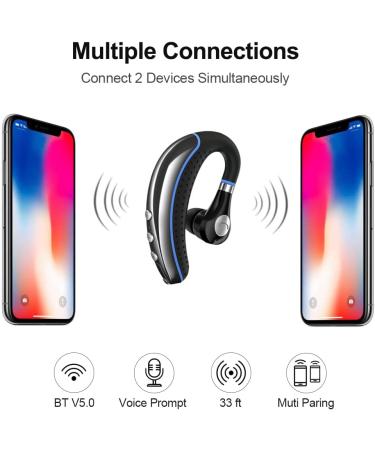 FIMITECH Bluetooth Headset V5.0 - Ultralight Hands-Free Earpiece for Business, Office, Driving & Sporting - Buy Online on GoSupps.com