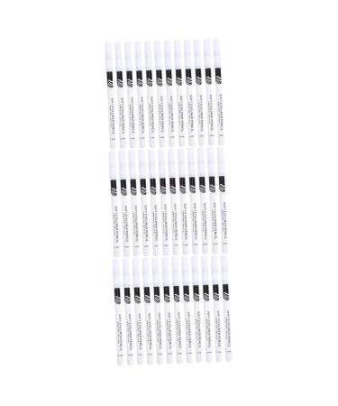 TOVINANNA 72 Pcs Eyeliner Pencil Brown Eyeshadow Stamp Eyeliner Woman Wooden Pole Miss Brush Pretty White