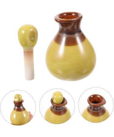 Ipetboom Small Spice Pot - Ceramic Oil & Vinegar Cruet with Lid | International Shipping - Buy Online on GoSupps.com