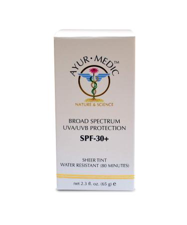 Ayur Medic SPF 30+ Sheer-Tinted Sunscreen | Water Resistant 30 Min | Broad Spectrum Protection - Buy Online on GoSupps.com