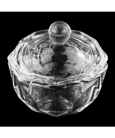 Clear Acrylic Liquid Powder Dappen Dish Set - 2 Glass Nail Art Bowls with Lids for Perfect Nail Designs - Buy Online on GoSupps.com