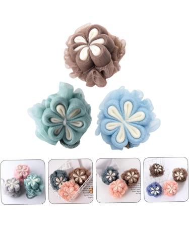 Buy Hemoton 3pcs Bath Ball & Flower Sponges - Premium Shower Loofah Body Scrubber for Comfortable Skin Care - International Shipping Available - Buy Online on GoSupps.com