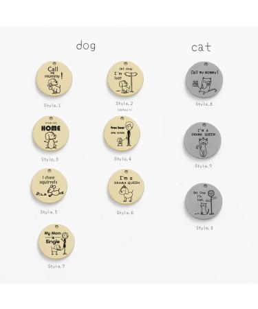 Unique Stainless Steel Dog & Cat ID Tags | Fun Patterns | Double-Sided Engraving & Safe Edge Polishing - Buy Online on GoSupps.com