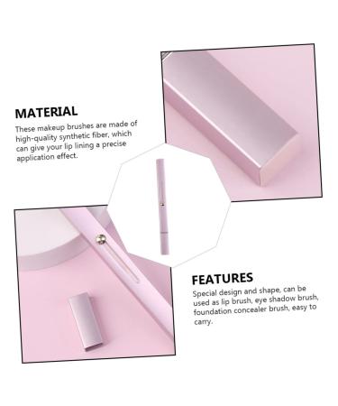 Buy Housoutil Dual-Purpose Lip & Concealer Brush - Mini Telescopic Makeup Brush for Lipsticks & Gloss - Pink Cosmetic Tool - Buy Online on GoSupps.com