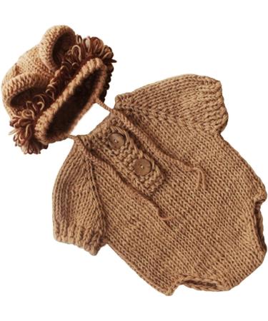 M&G House Lion Costume Newborn Photography Props for Baby Photo Shoot (0-2 Months) - Lion Outfit - Buy Online on GoSupps.com