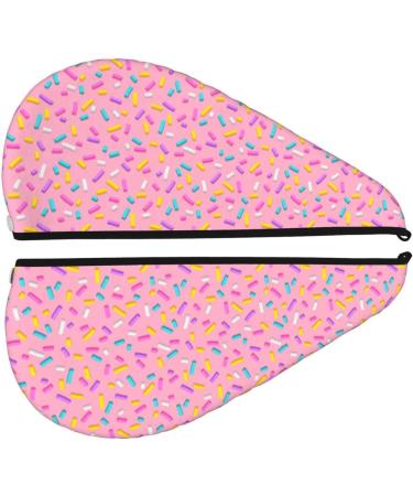 Soft Pink Donut Microfiber Hair Towel | Super Absorbent Coral Velvet Wrap for Long Curly & Thick Hair - Quick Dry Solution - Buy Online on GoSupps.com