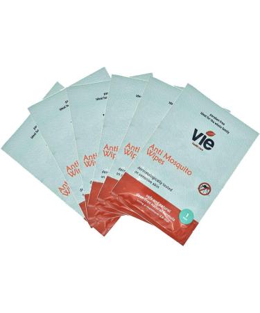 VIE Anti Mosquito Wipes (12 Wipes) (Pack of 2) 12 Count (Pack of 2) Mosquito Wipes - 12 - Buy Online on GoSupps.com