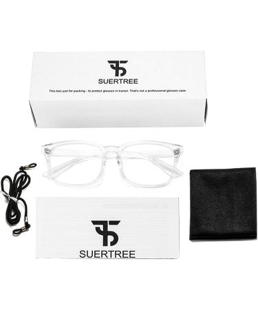 Suertree Blue Light Filter Reading Glasses for Men & Women - Anti-Tip Hinge - 1.00x Visual Aid - Block Harmful Blue Light - Buy Online on GoSupps.com