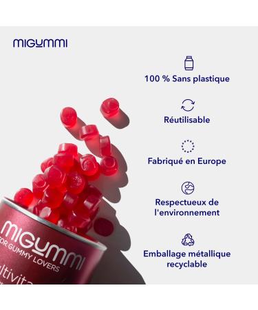 Multivitamin Gummies | 100 Natural Blackberry Flavor Gummies | Vitamins C D B12 E A B6 B5 Folic Acid Biotin Biotin Zinc Iodine Choline | 12 Vitamins & Minerals | Vegans - Buy Online on GoSupps.com