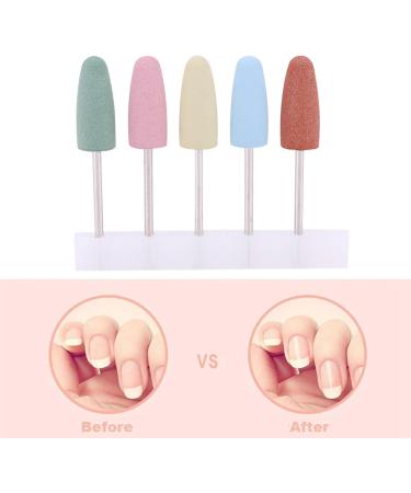 5 Nail Drill Bits Silicone Drill Bits for Nails Sets Acrylic Electric File Nail Professional Drill Bits Set Cuticle Carbide Remover Bits for Home Salon Acrylic Gel Nail Manicure Pedicure Tools - Buy Online on GoSupps.com