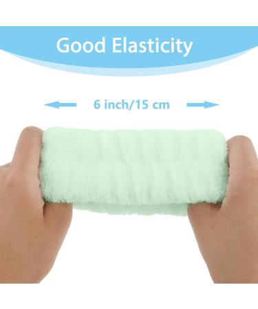 Sponge Headband Set for Women & Girls | Face Washing Makeup Removal Skin Care Spa Yoga Shower Headband - Green Terry Hair Band - Buy Online on GoSupps.com