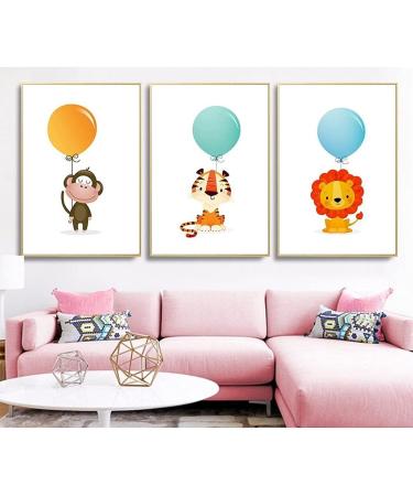 Lulupila Forest Animal Nursery Decor Poster Set - A4 Children's Room Wall Art for Boys and Girls - Set of 6 - Buy Online on GoSupps.com