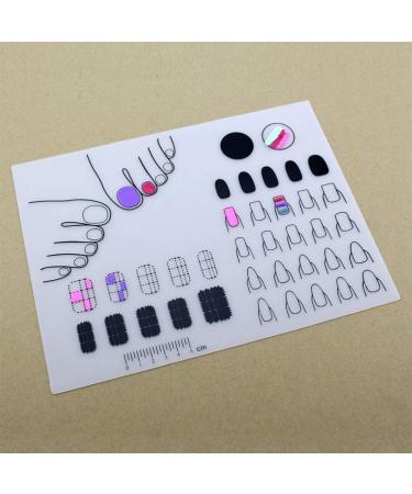FOMIYES Silicone Stamping Plate Dappen Dish for Acrylic Silicone Desk Stamping Plates Practice for Acrylic Silicone Training Mat Practice Hand Tools Hand for Manicure Nail As Shown - Buy Online on GoSupps.com