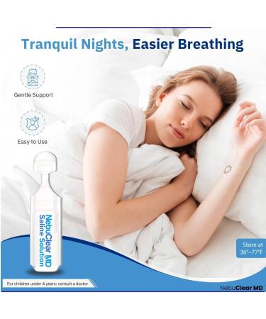 BeC Nebulizer NebuClear MD | 20 Vials | 0.9% Saline Solution to Moisturize Airways | Proudly American | Sodium Chloride 0.9% for Ear Nose & Nasal Cleanse for All Ages | 100ml / 3.89 fl oz - Buy Online on GoSupps.com