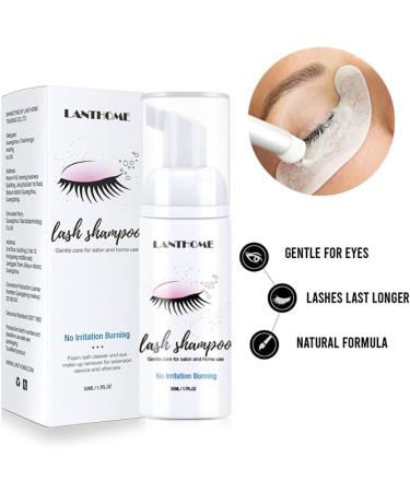 ARTIFUN Eyelash Foam Cleaner 50ml - Professional Mild Eyelash Shampoo for Extensions with Brush - No Irritation Mascara Remover - Buy Online on GoSupps.com