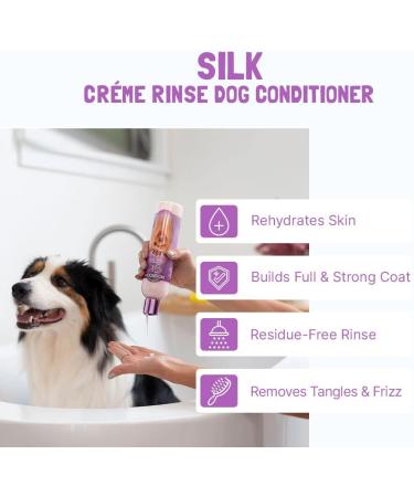 Organic Groom Silk Creme Rinse Conditioner for Dogs & Puppies | Moisture-Rich Rinse-Free Care - 946 ml - Buy Online on GoSupps.com