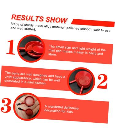 Zerodeko 2pcs Mini Pan Miniature Kitchenware Miniature Scene Models Playhouse Accessories Miniature Kitchen Accessories Flat Skillet Pans Griddle Doll House Fry Pan Alloy Metal Cooking Pot - Buy Online on GoSupps.com