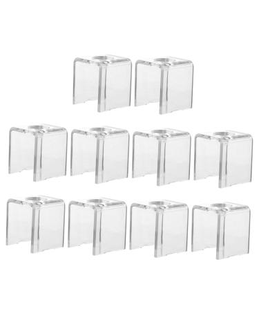 FRCOLOR 10pcs Lipstick Mold Cosmetics Lipstick Mould Custom Lipstick Molds Lip Gloss Holder Lipstick Tray Acrylic Stands for Display Lip Balm Ring Mould Holder Plastic Makeup Tools Manual