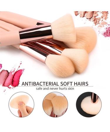 10 PCS Wooden Handle Makeup Brushes Set - Professional Cosmetic Tools for Foundation Blush & Eye Shadow - Buy Online on GoSupps.com