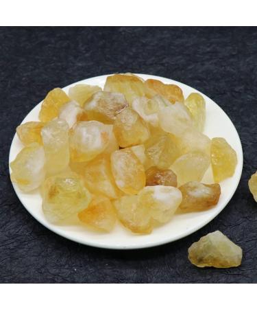 Room Decoration Natural Crystal Quartz Small Cluster Rose Crystal Amethyst Raw Rough Irregular Shape 5PC Beautiful Crystal (Color : Citrine Size : 25-35mm) 25-35mm Citrine