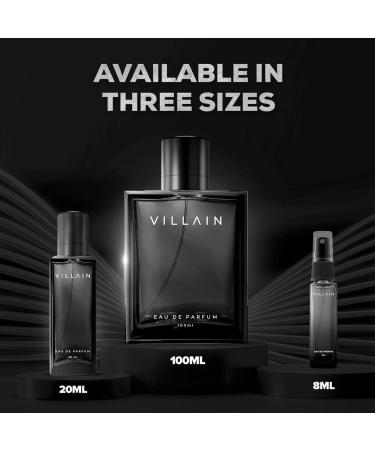 Villain Perfume For Men 20 Ml - Eau De Parfum - Premium Long Lasting Fragrance Spray - Woody & Spicy - Buy Online on GoSupps.com