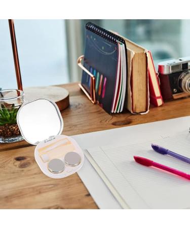 Buy QRIEQYN Bling Rhinestone Contact Lens Case - Portable Kit with Mirror | Stylish Silver & Colorful Design for Travel - Buy Online on GoSupps.com