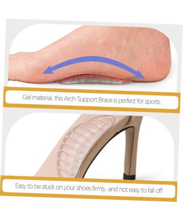 NOLITOY 16 Pairs Striped Arch Pads | Supportive Foot Cushions & Insoles for Men | Nonslip Flat Foot Arch Support & High Heel Gel Pads - Buy Online on GoSupps.com