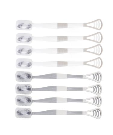 2-in-1 Tongue Cleaner - Best Tongue Scraper for Adults | Eliminate Bad Breath & Refresh Your Mouth - Buy Online on GoSupps.com
